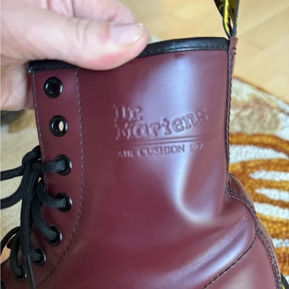 Dr. Martens Burgundy Boots Size 7 - Picture 6 of 8